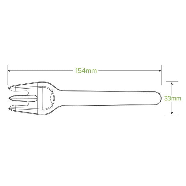 15cm Plant Fibre Fork - Cafe Supply