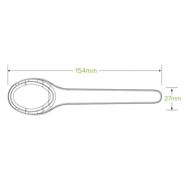 15cm Plant Fibre Spoon - Cafe Supply