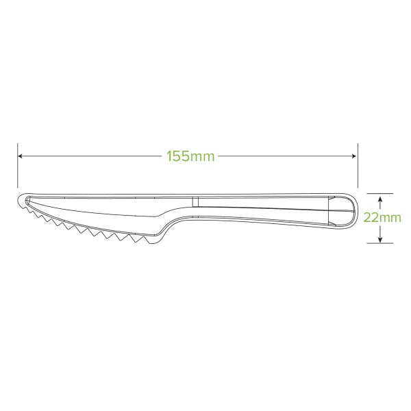 15cm Plant Fibre Knife - Cafe Supply