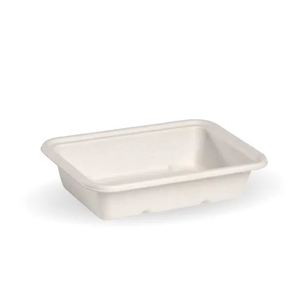 500ml White Plant Fibre Takeaway Base - Cafe Supply