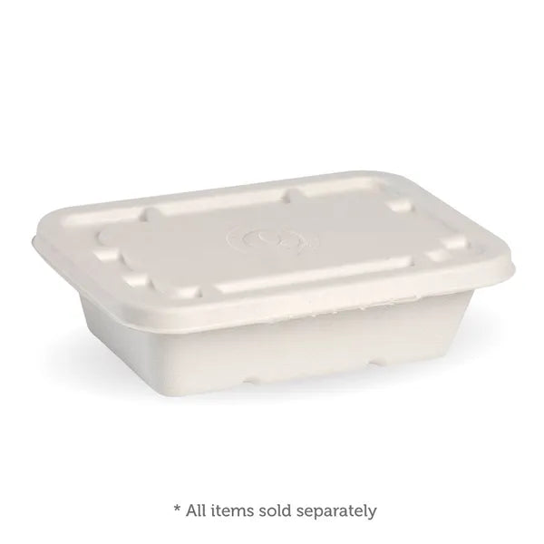 600ml White Plant Fibre Takeaway Base - Cafe Supply