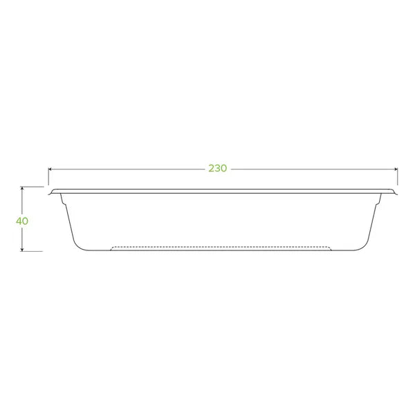 750ml Plant Fibre Tray - Cafe Supply