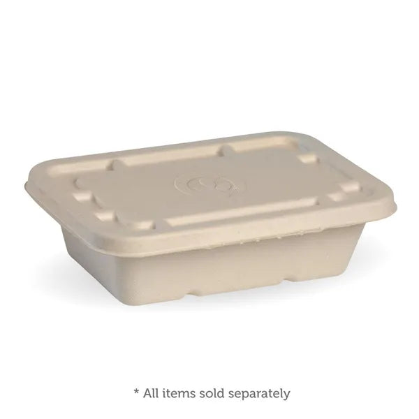 500ml & 600ml Natural Plant Fibre Takeaway Lid - Cafe Supply