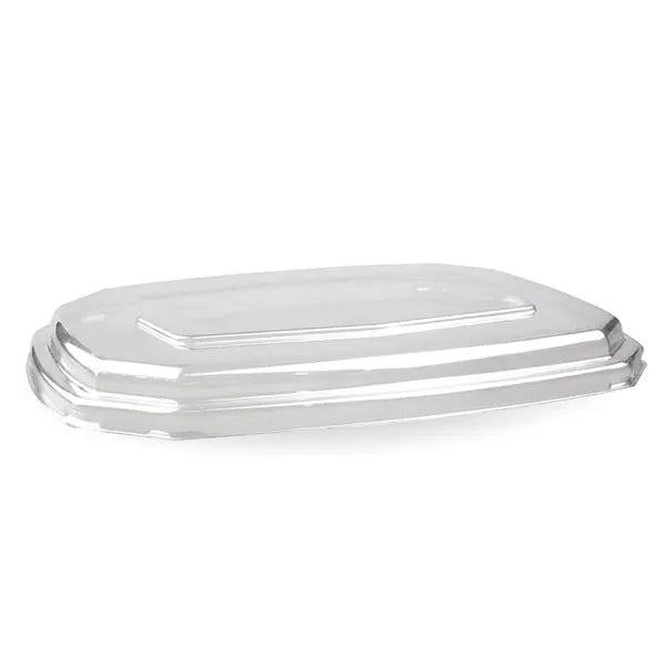 600 & 950ml Clear RPET Octa Takeaway Lid - Cafe Supply