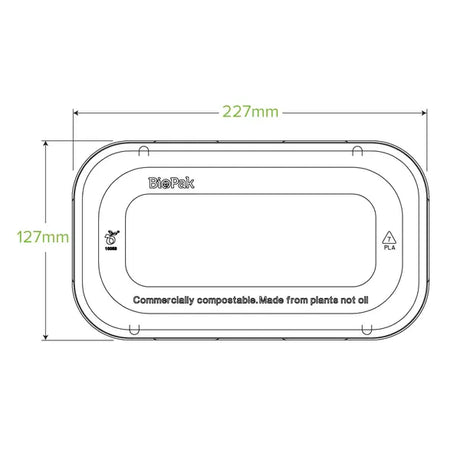 750 & 1,000ml PLA Takeaway Lid - Cafe Supply