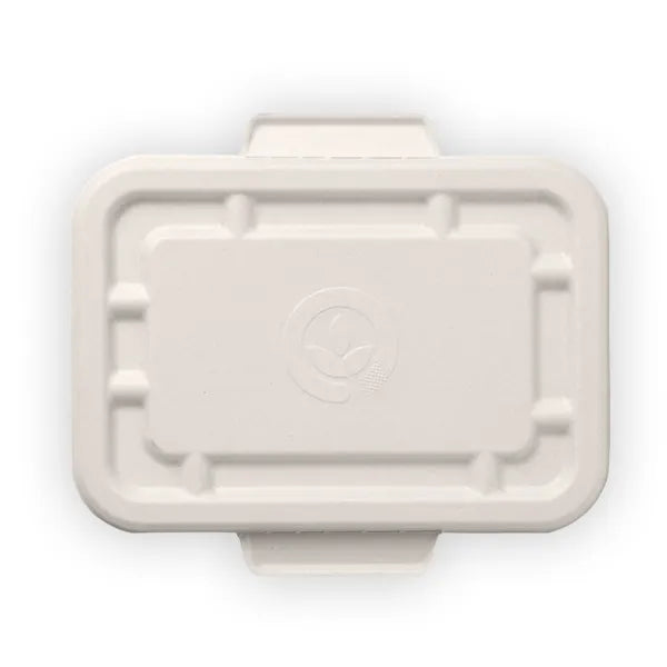 500ml & 600ml White Plant Fibre Takeaway Lid - Cafe Supply