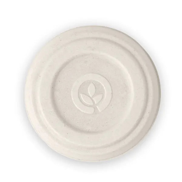 60ml White Plant Fibre Sauce BioCup Lid - Cafe Supply