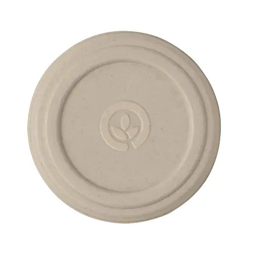 90ml & 120ml Natural Plant Fibre Sauce BioCup Lid - Cafe Supply