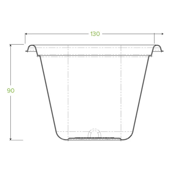 630ml Natural Plant Fibre Takeaway Base - Cafe Supply