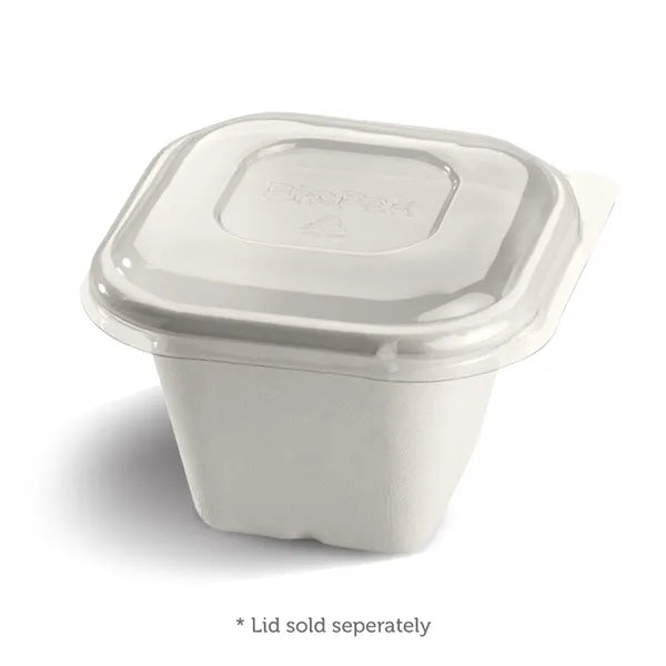 630ml White Plant Fibre Takeaway Base - Cafe Supply