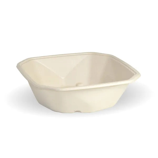 750ml Natural Plant Fibre Octa Takeaway Base - Cafe Supply