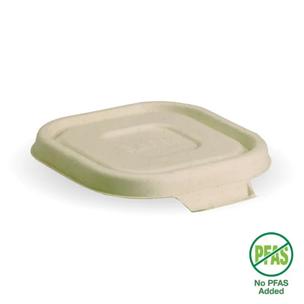 280-630ml Natural Plant Fibre Takeaway Lid - Cafe Supply