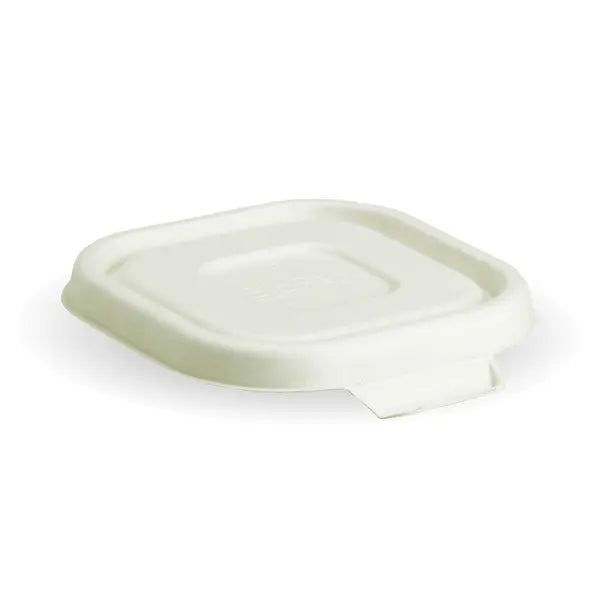 280-630ml White Plant Fibre Takeaway Lid - Cafe Supply