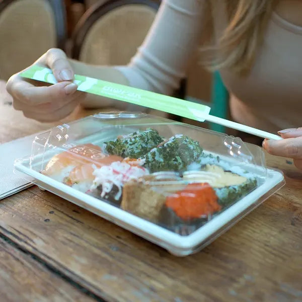 Medium PLA Sushi Tray Lid - Cafe Supply