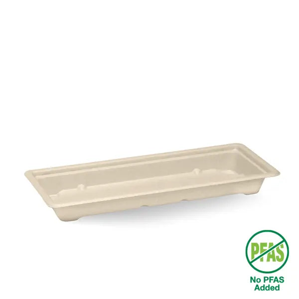 Long Plant Fibre Sushi Tray - Cafe Supply
