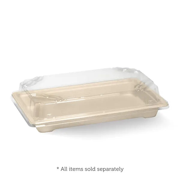 Large PLA Sushi Tray Lid - Cafe Supply