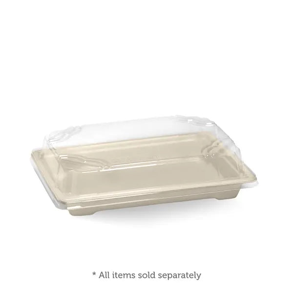 Medium PLA Sushi Tray Lid - Cafe Supply