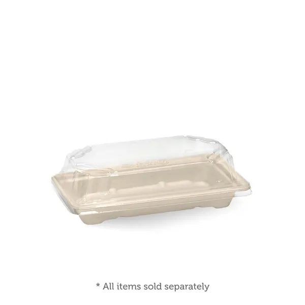 Small PLA Sushi Tray Lid - Cafe Supply