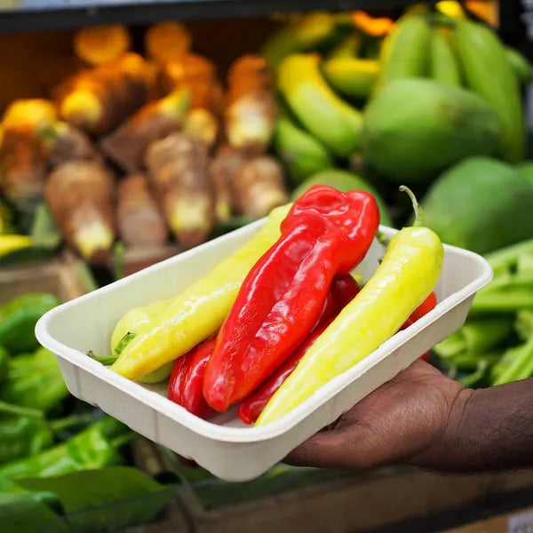 1kg Plant Fibre Produce Tray - Cafe Supply