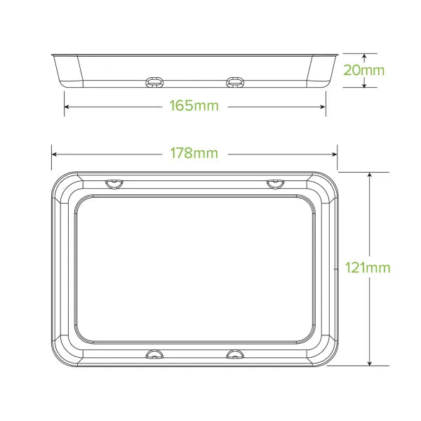 480g Plant Fibre Produce Tray - Cafe Supply
