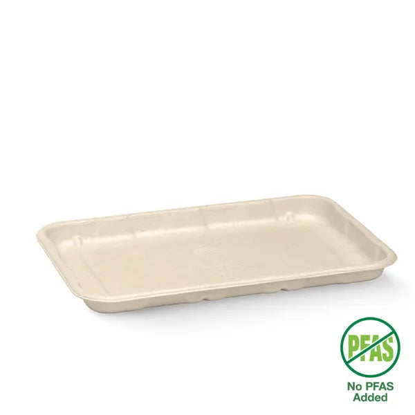 21x14x2cm / 8x5" Plant Fibre Produce Tray - Cafe Supply