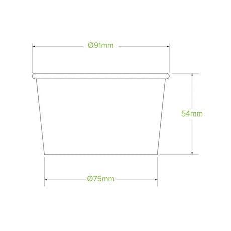 240ml / 8oz Ice Cream BioCup - Cafe Supply