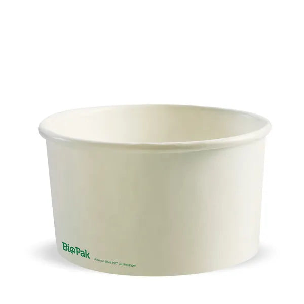 1,000ml Large White BioBowl - Cafe Supply