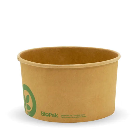 1,000ml Large Kraft BioBowl - Cafe Supply