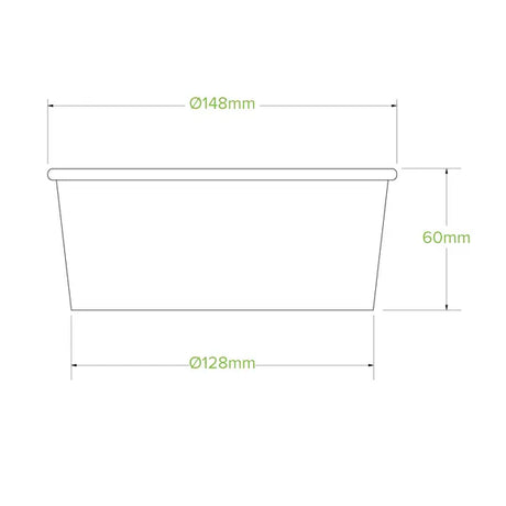 750ml Medium Kraft BioBowl - Cafe Supply