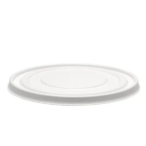 1,300ml White Plant Fibre BioBowl Lid - Cafe Supply