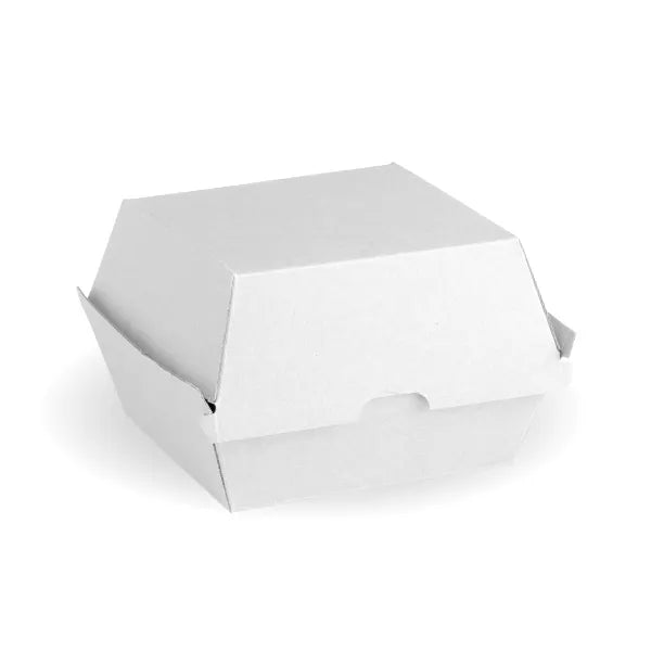 Burger BioBoard White Box - Cafe Supply