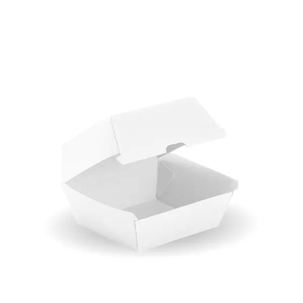 Burger BioBoard White Box - Cafe Supply