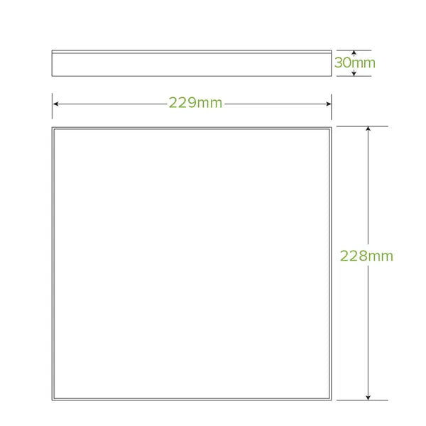 Small BioBoard Catering Tray Lid - Cafe Supply