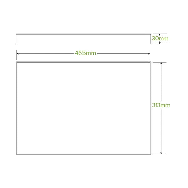 Extra Large BioBoard Catering Tray Lid - Cafe Supply