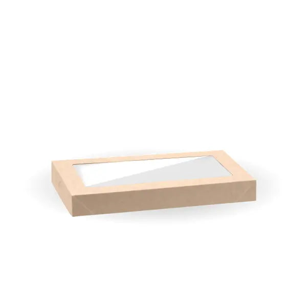 Extra Small BioBoard Catering Tray PLA Window Lid - Cafe Supply