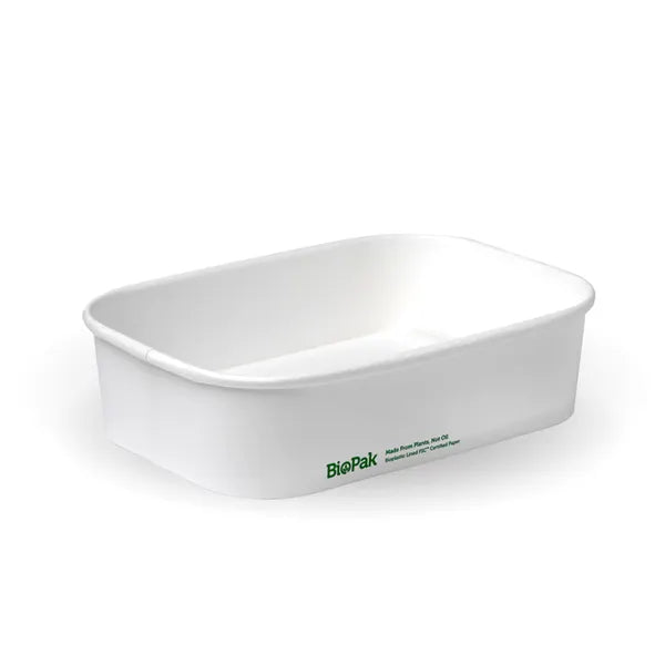 500ml White BioBoard Takeaway Base - Cafe Supply