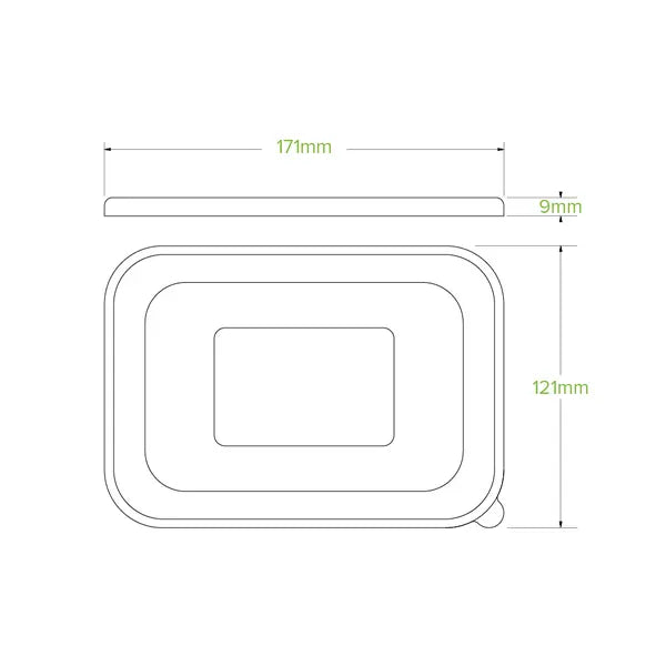 500-1,000ml CPLA BioBoard Takeaway Lid - Cafe Supply