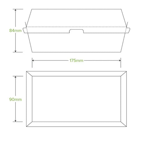 Regular Snack BioBoard Box - Cafe Supply
