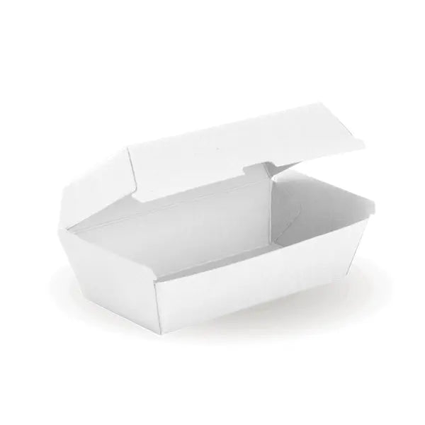 Regular Snack BioBoard White Box - Cafe Supply