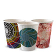 255ml / 8oz (80mm) Indigenous Art Series Double Wall BioCup - Cafe Supply