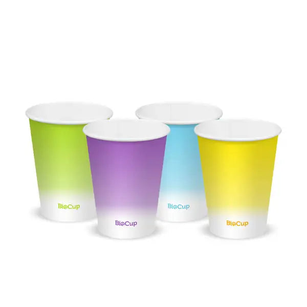 12oz Coloured Cold Paper BioCup - Cafe Supply