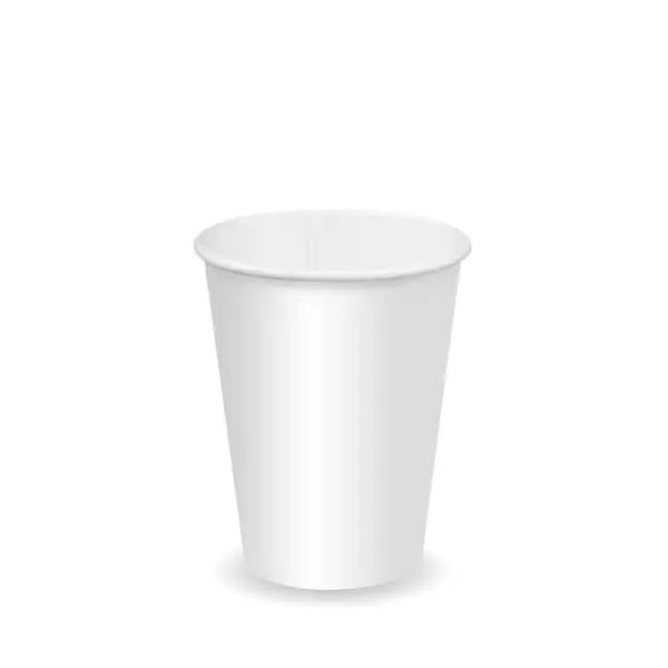12oz White Cold Paper BioCup - Cafe Supply