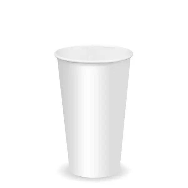 16oz White Cold Paper BioCup - Cafe Supply