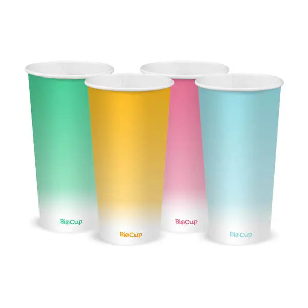 20oz Coloured Cold Paper BioCup - Cafe Supply