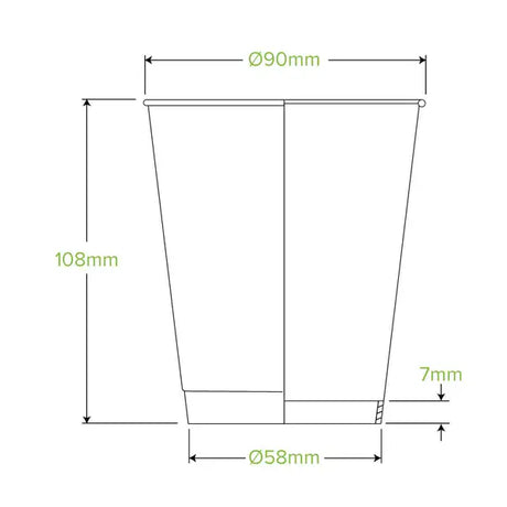 255ml / 8oz (80mm) Indigenous Art Series Double Wall BioCup - Cafe Supply