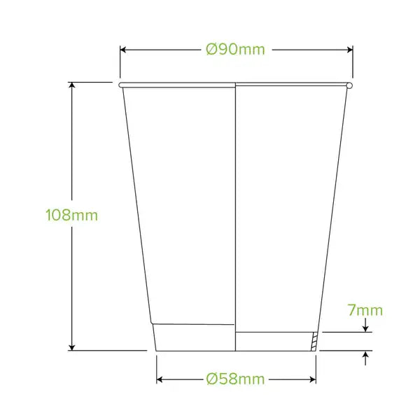 390ml / 12oz (90mm) Indigenous Art Series Double Wall BioCup - Cafe Supply