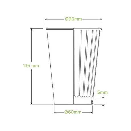 460ml / 16oz (90mm) Indigenous Art Series Double Wall BioCup - Cafe Supply