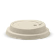 90mm Large Natural Reclosable Plant Fibre BioCup Lid - Cafe Supply