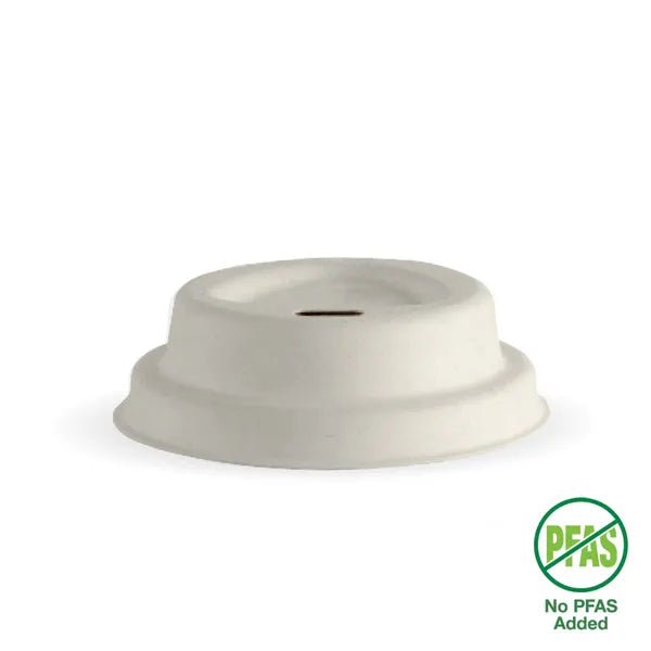 63mm / 4oz Natural Plant Fibre BioCup Lid - Cafe Supply