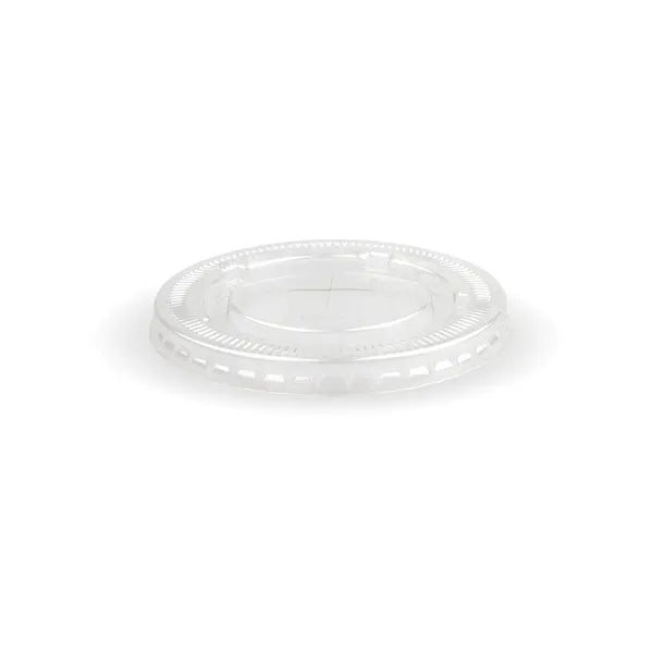 90mm Clear PET Flat Cold Paper BioCup Lid - Cafe Supply